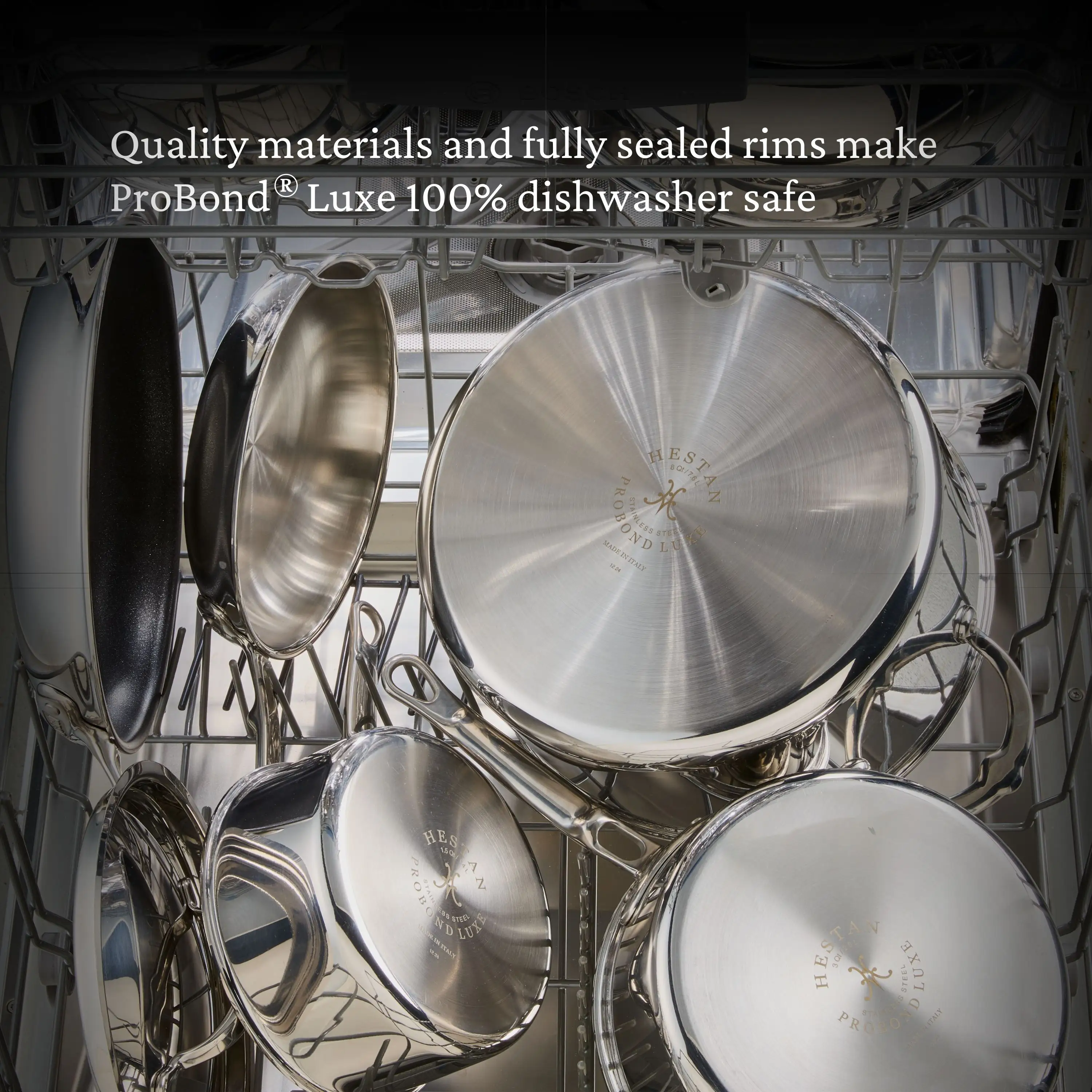Polished Clad Stainless Steel Skillets with TITUM® Nonstick - Image 14