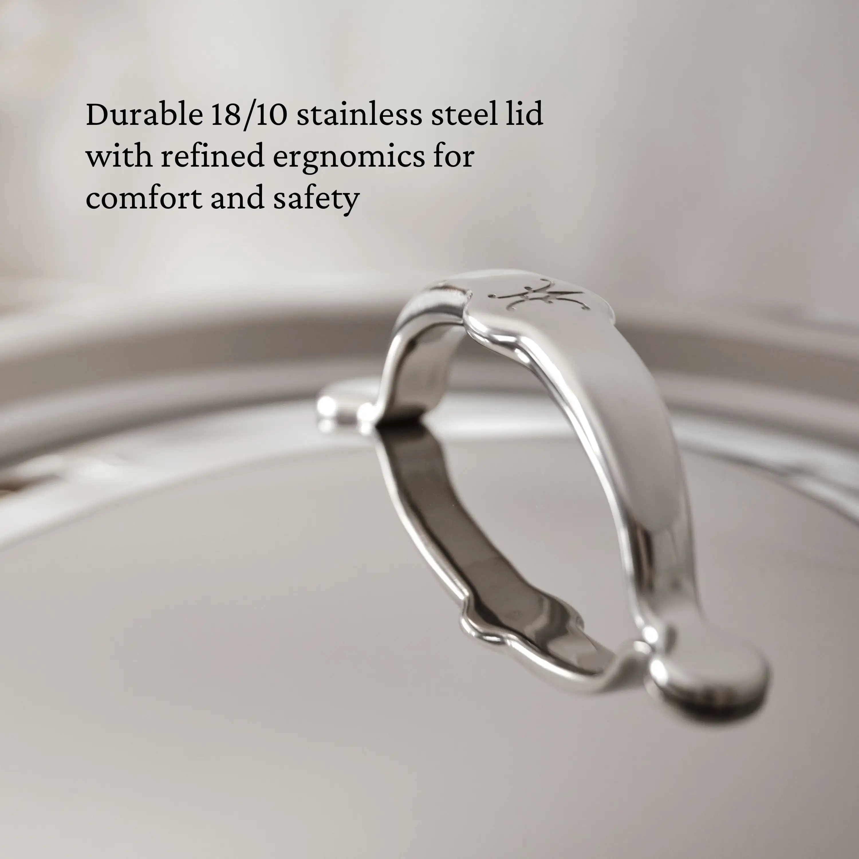 Polished Clad Stainless Steel Soup Pot with Lid - Image 7