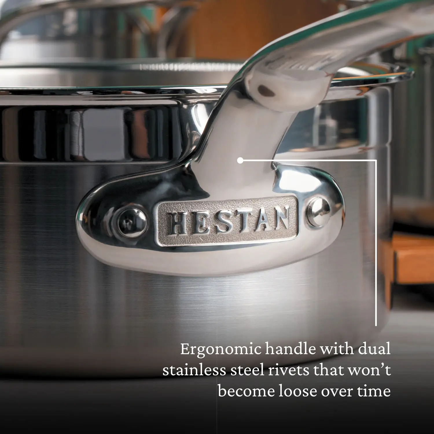 Brushed Clad Stainless Steel Saucepans with Lid - Image 13