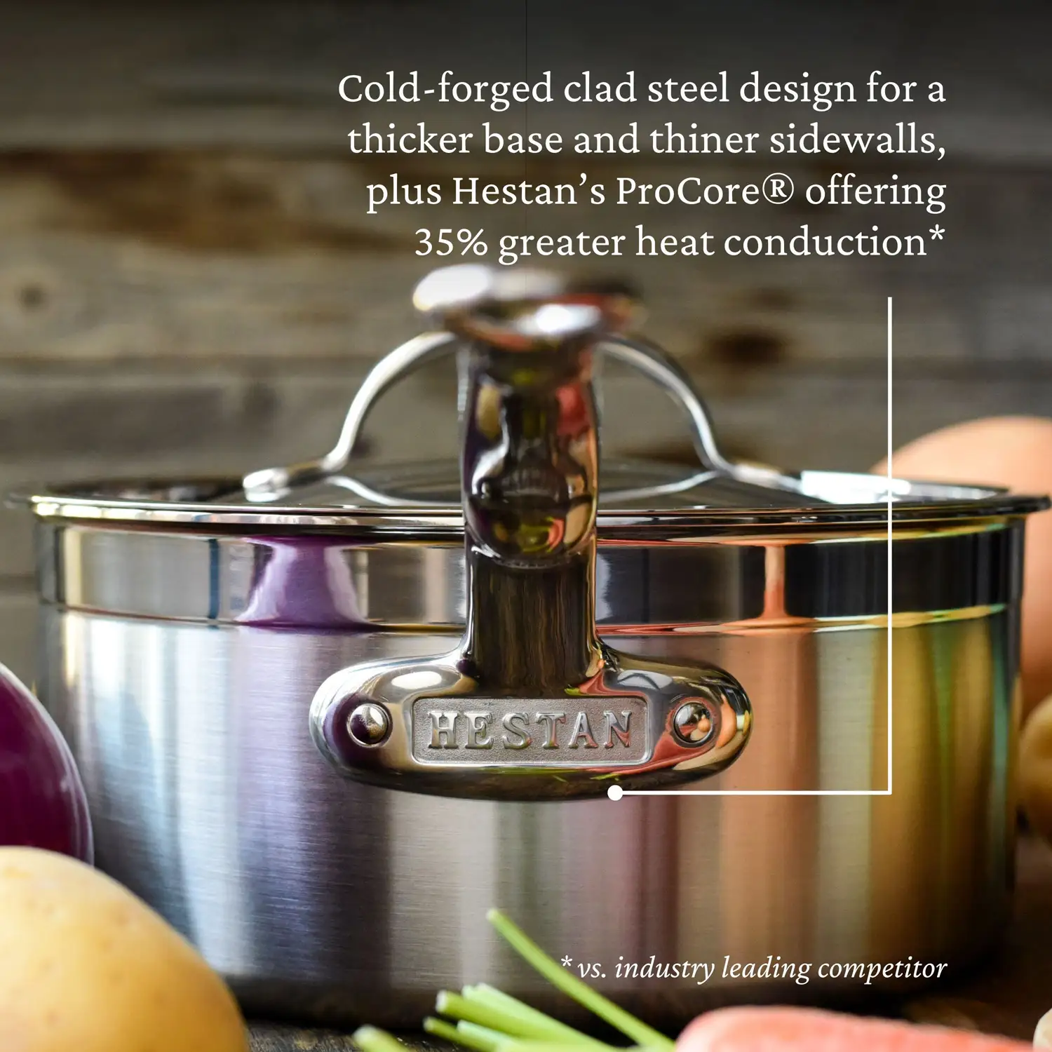 Brushed Clad Stainless Steel Saucepans with Lid - Image 7