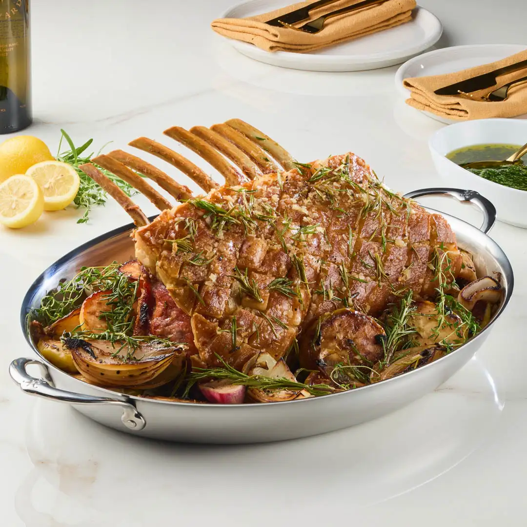 17.5-Inch x 14-Inch Clad Oval Roaster - Image 6
