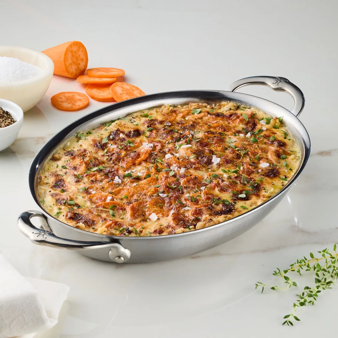 12.5-Inch x 9-Inch Oval Au Gratin - Image 3
