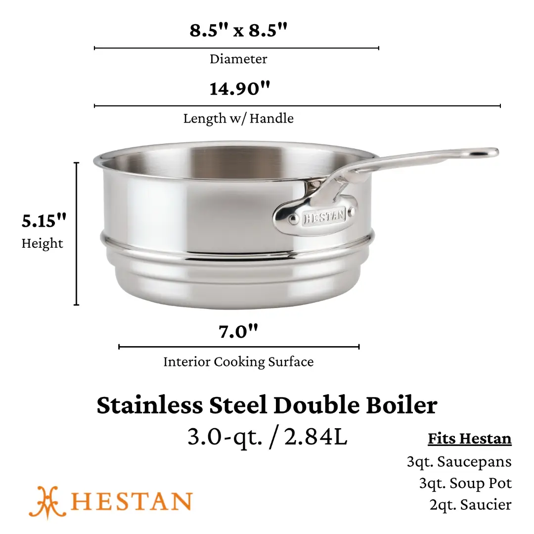 Stainless Steel Double Boiler Insert, 3-Quart - Image 6