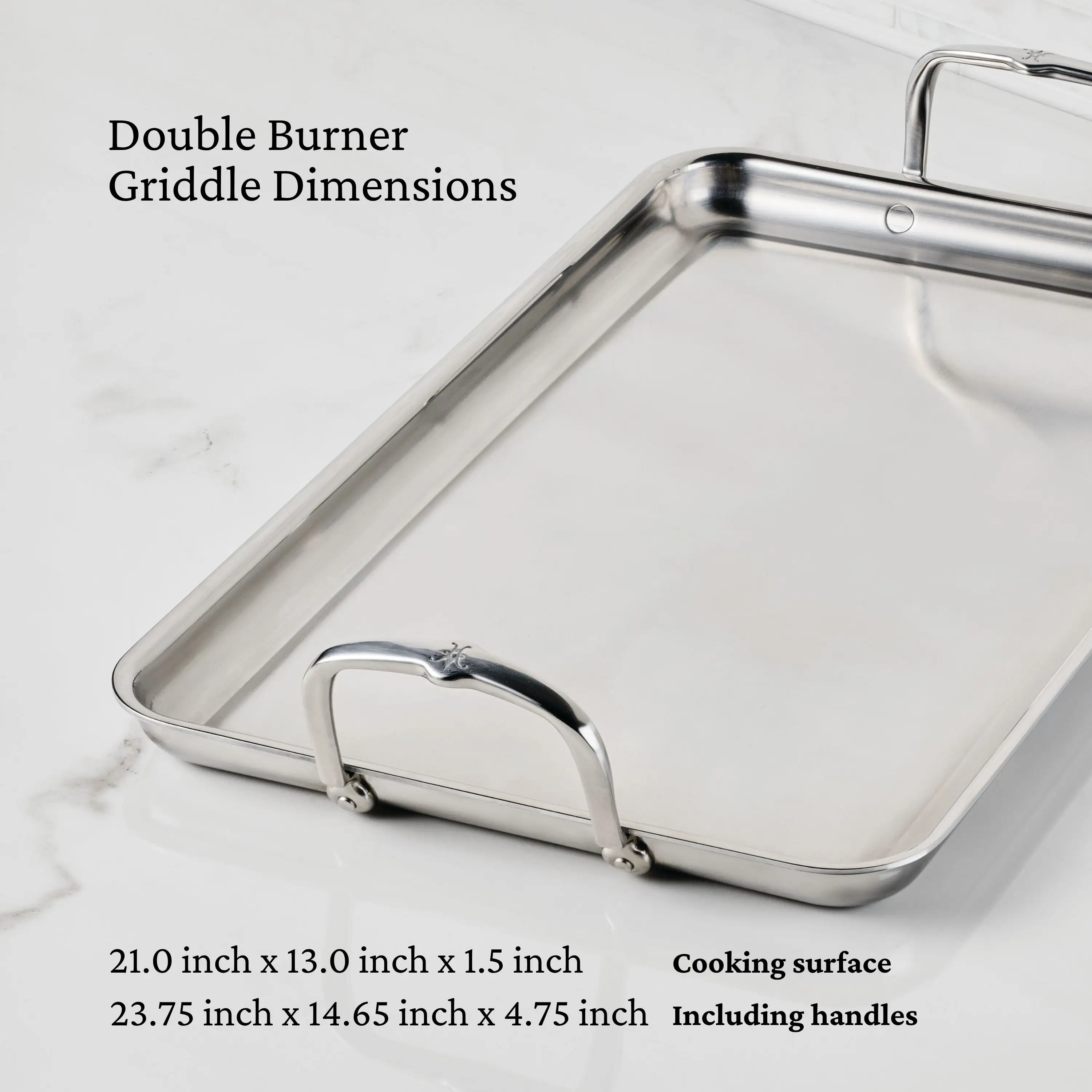 Double Burner Griddle, 21-inch x 13-inch - Image 4