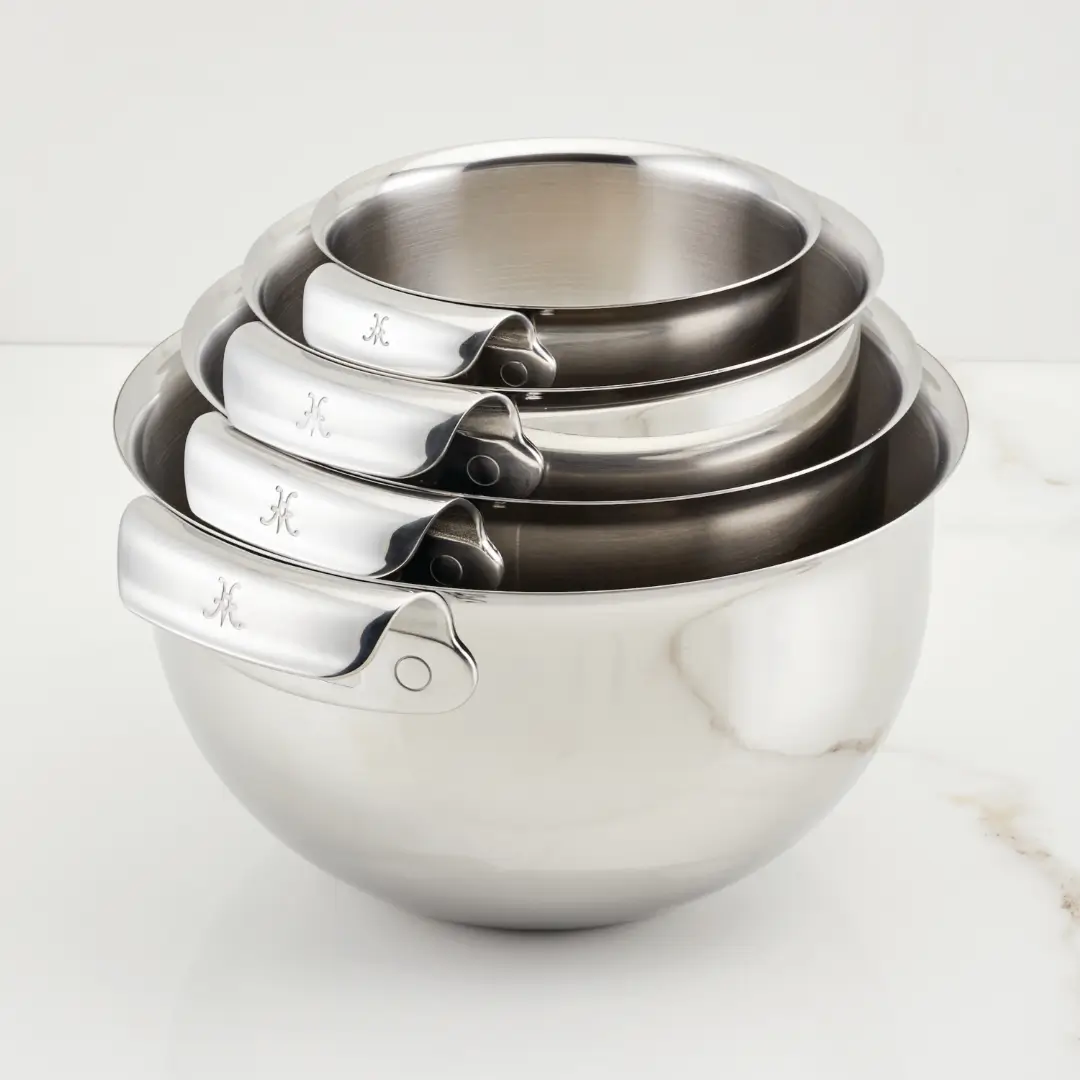 Stainless Steel Mixing Bowl Set, 4-Piece - Image 3