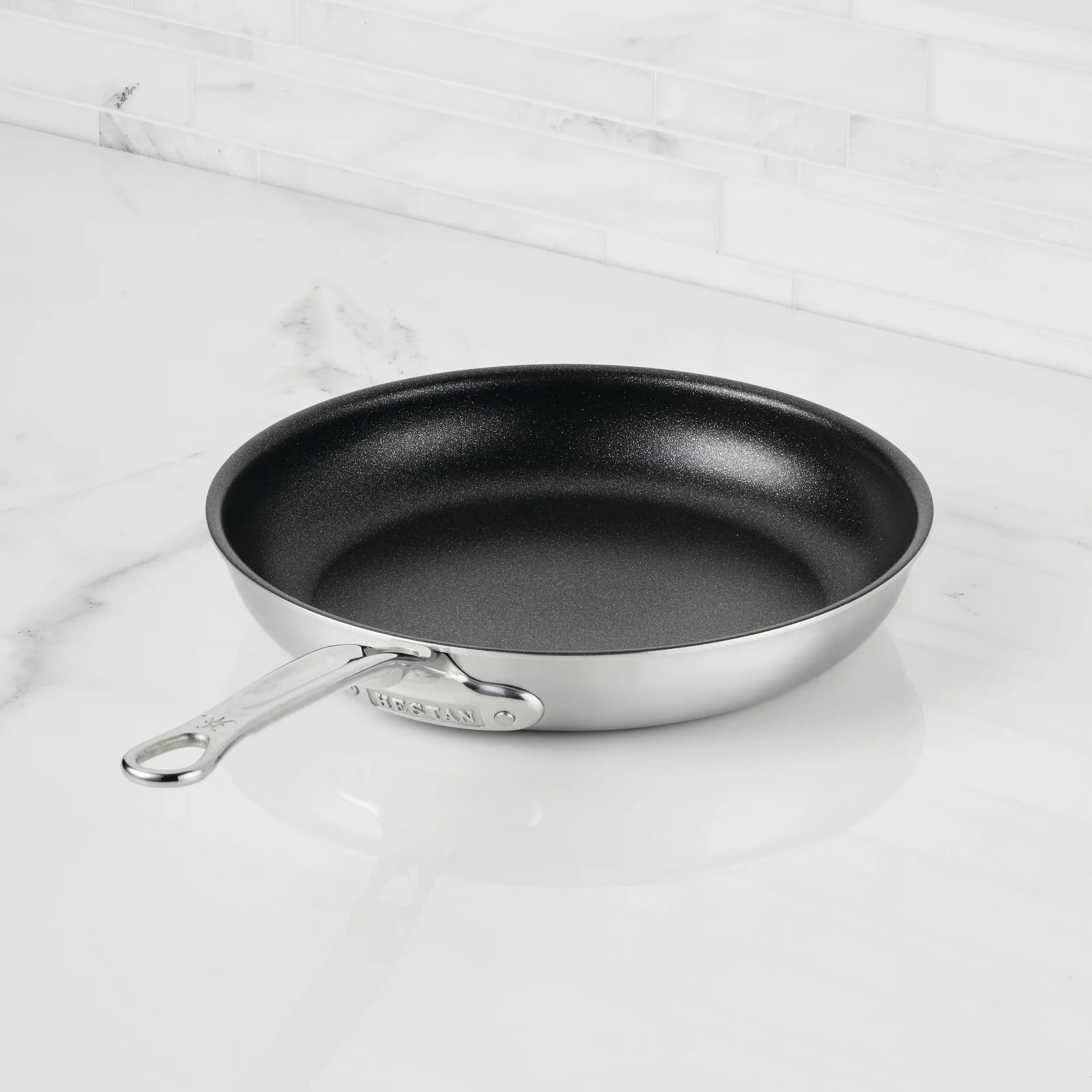 Commercial Clad Stainless Steel TITUM® Nonstick Skillets - Image 4