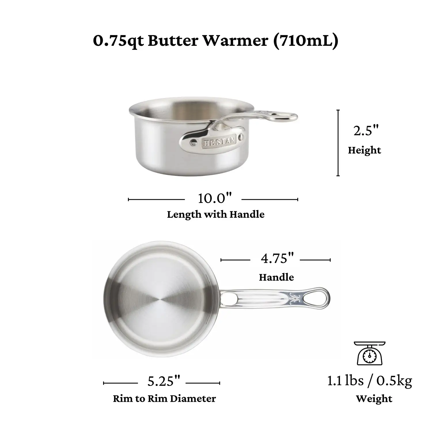 Stainless Steel 0.75-Quart Butter Warmer - Image 9